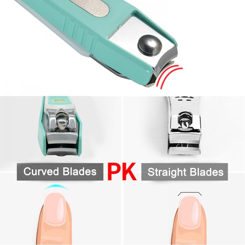 Nail Clipper Set with Nail Catcher & Nail File