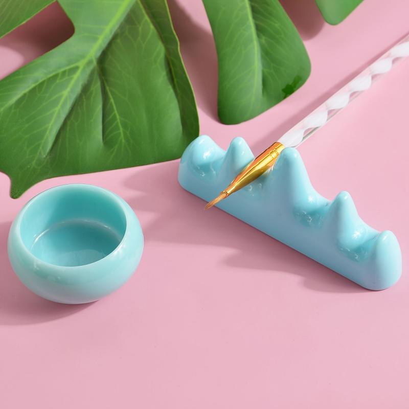Nail Art Pen Wash Cup & Holder Nail Cleaning Cup Nail Enhancement Tool
