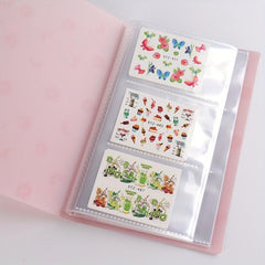 Nail Art Sticker Storage Book DIY Tools