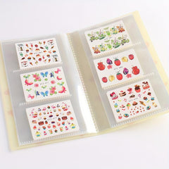 Nail Art Sticker Storage Book DIY Tools