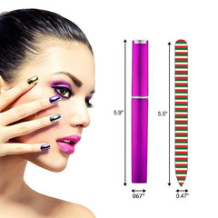 Crystal Glass Nail Files in Case Double Sided for Nail Care