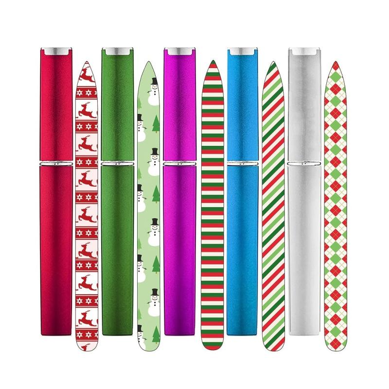 Crystal Glass Nail Files in Case Double Sided for Nail Care