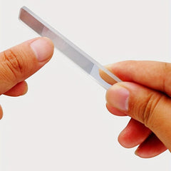5 Pcs Manicure Tool Set Glass Nail Rubbing Strip Clipper Ear Cleaning Spoon