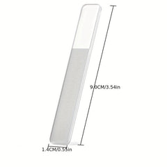 5 Pcs Manicure Tool Set Glass Nail Rubbing Strip Clipper Ear Cleaning Spoon