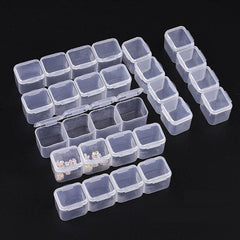 28 Grids Clear Organizer Storage Nail Art Diamond Painting Accessories