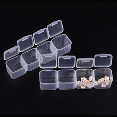 28 Grids Clear Organizer Storage Nail Art Diamond Painting Accessories