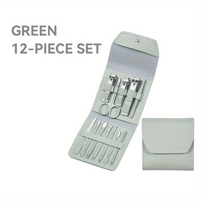 Professional Nail Clipper Care Kit Set For Men 16 Pcs Stainless Steel Grooming