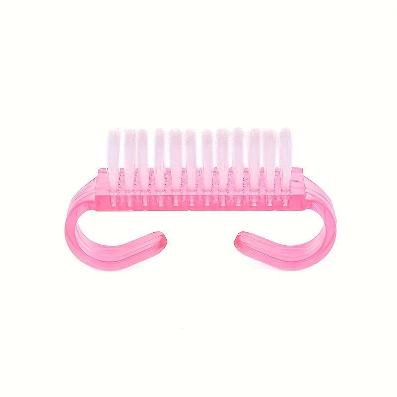 50 Pcs Handle Grip Nail Brush Fingernail Scrub Cleaning Brush