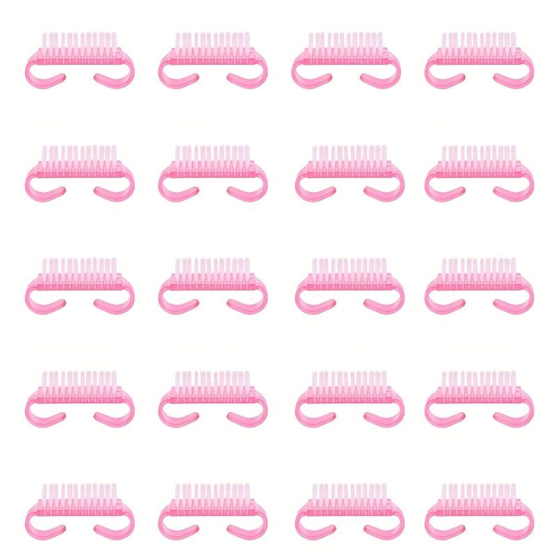 50 Pcs Handle Grip Nail Brush Fingernail Scrub Cleaning Brush