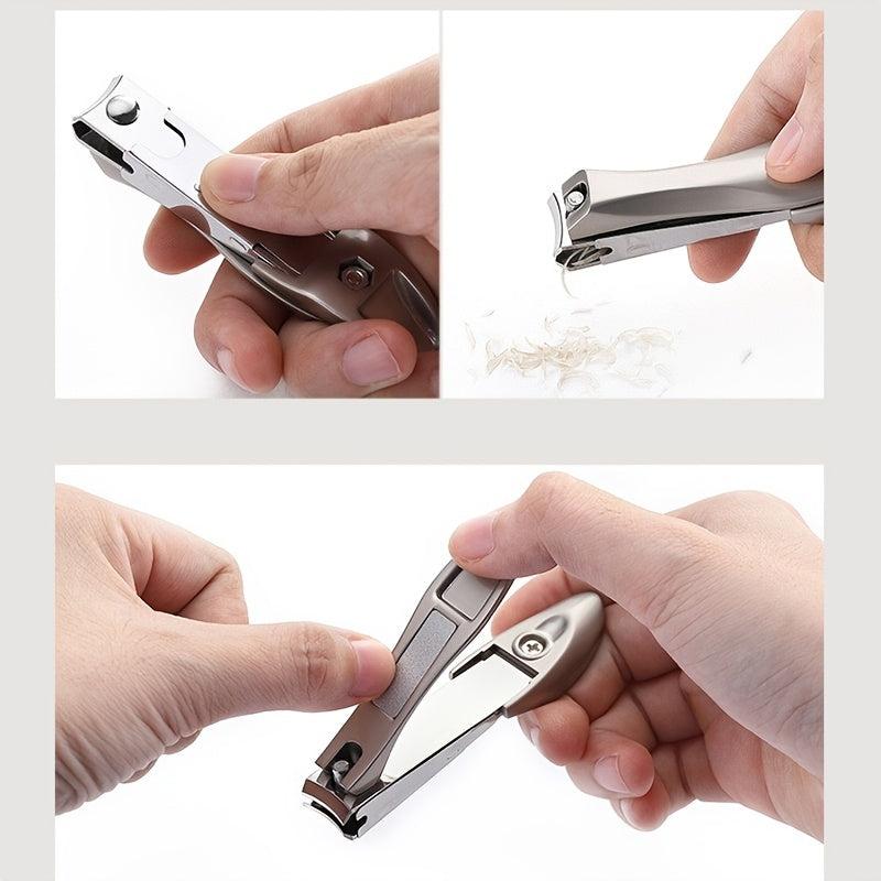 Stainless Steel Nail Clippers Anti Splash Durable