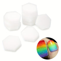 Sponge Stamping Stamper Shade Transfer Ombre Manicure DIY Hexagon