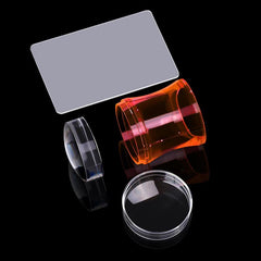 Silicone Nail Art Scraper for Stamping Salon Use