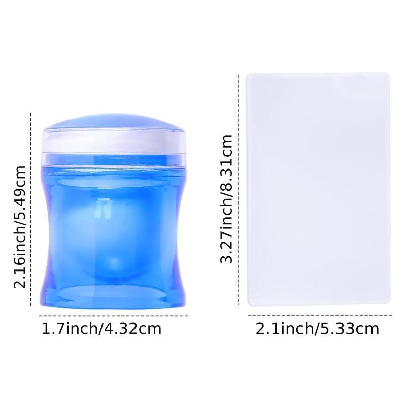 Silicone Nail Art Scraper for Stamping Salon Use