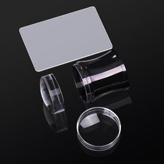 Silicone Nail Art Scraper for Stamping Salon Use