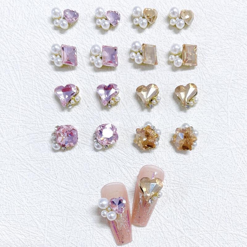 Nail Art Charms Rhinestones Pearls Nail Art Accessories DIY Nail Art Decoration
