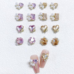 Nail Art Charms Rhinestones Pearls Nail Art Accessories DIY Nail Art Decoration