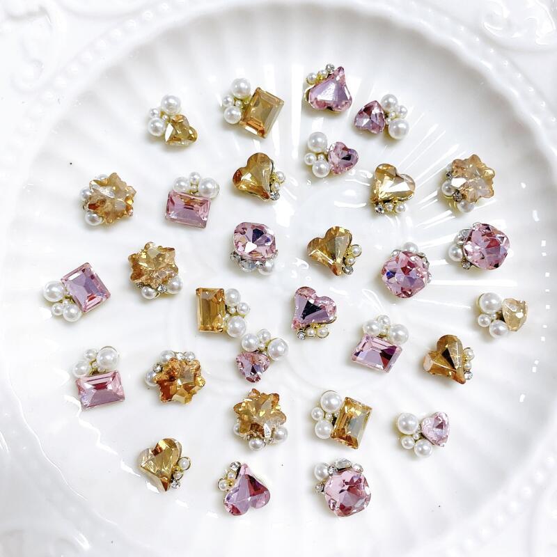Nail Art Charms Rhinestones Pearls Nail Art Accessories DIY Nail Art Decoration