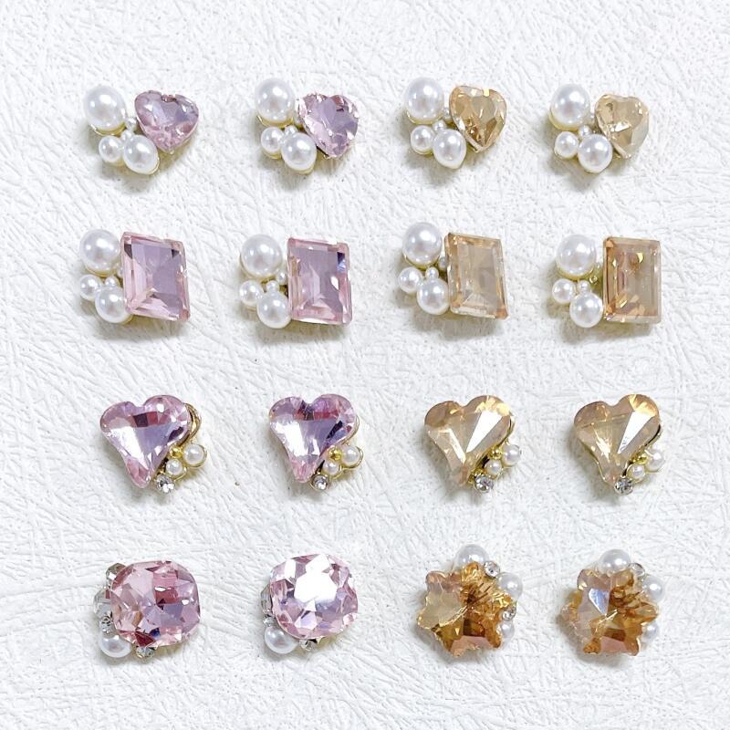 Nail Art Charms Rhinestones Pearls Nail Art Accessories DIY Nail Art Decoration