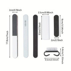 Classic Black Leather Watch Band Strap 20mm