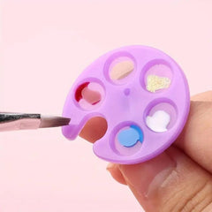 10 Pcs Nail Tools Finger Paint Palette Makeup Mixing Tray