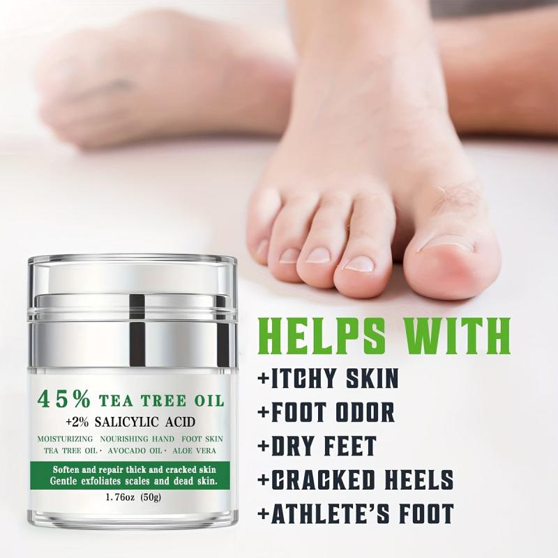 Tea Tree Foot Cream for Dry Rough Skin Repair