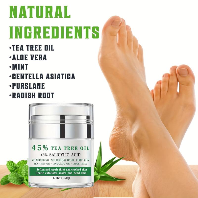 Tea Tree Foot Cream for Dry Rough Skin Repair