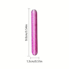 Glitter Glass Nail Files Professional Nano Glass Nail File Mixed Manicure Tool