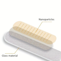 Glitter Glass Nail Files Professional Nano Glass Nail File Mixed Manicure Tool