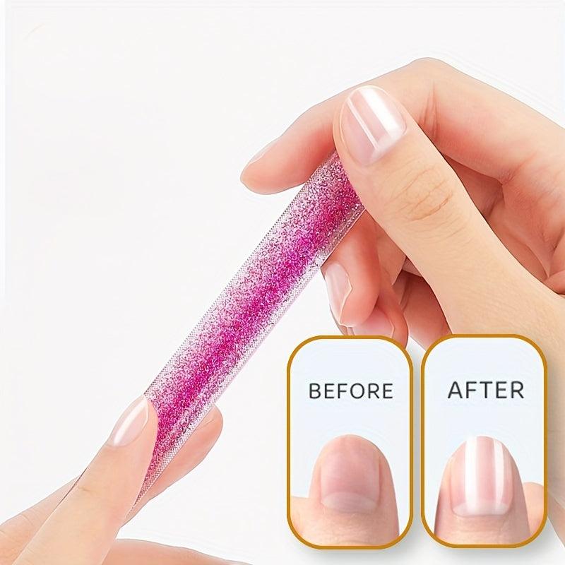 Glitter Glass Nail Files Professional Nano Glass Nail File Mixed Manicure Tool