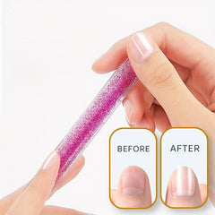 Glitter Glass Nail Files Professional Nano Glass Nail File Mixed Manicure Tool