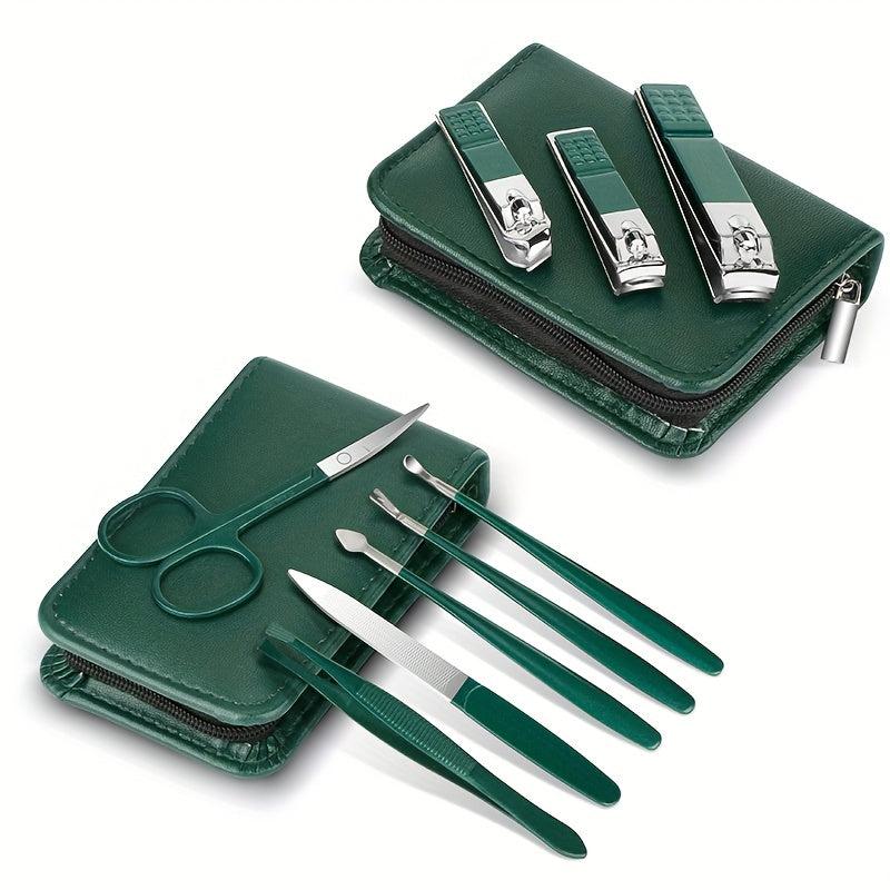 9pcs Nail Clippers Set Stainless Steel Manicure Pedicure Set