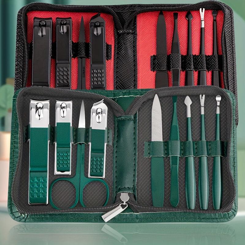 9pcs Nail Clippers Set Stainless Steel Manicure Pedicure Set