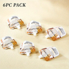 6pcs Organic Rice Hand Creams Nourishing Hydrating Portable Travel Size