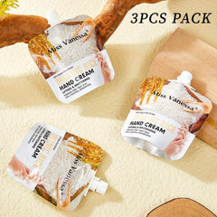 6pcs Organic Rice Hand Creams Nourishing Hydrating Portable Travel Size