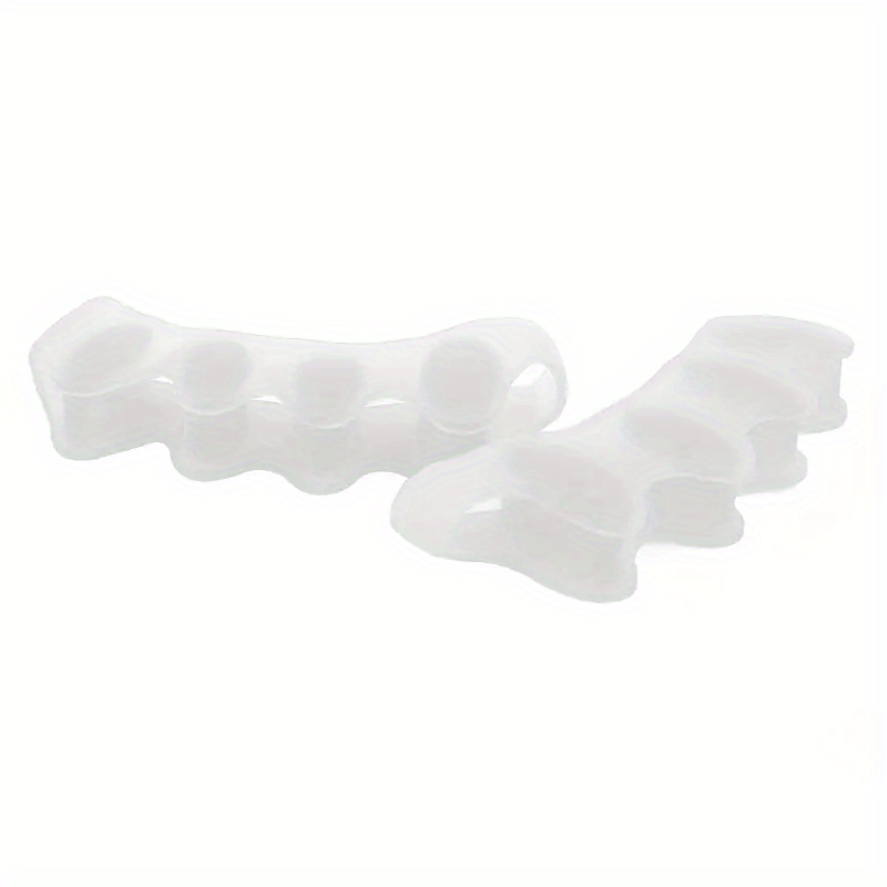 2 Pcs Toe Separators Washable Reusable Corrector Overlapping Crooked Toe