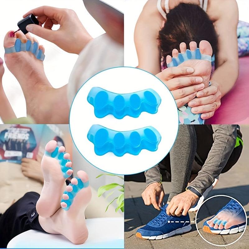 2 Pcs Toe Separators Washable Reusable Corrector Overlapping Crooked Toe