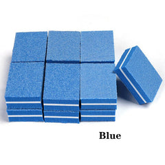 10 pcs Mini Square Sponge Nail File Double Sided Manicure Tool