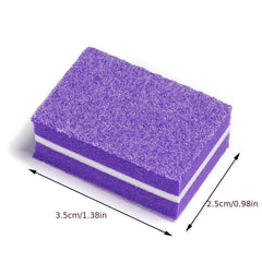 10 pcs Mini Square Sponge Nail File Double Sided Manicure Tool