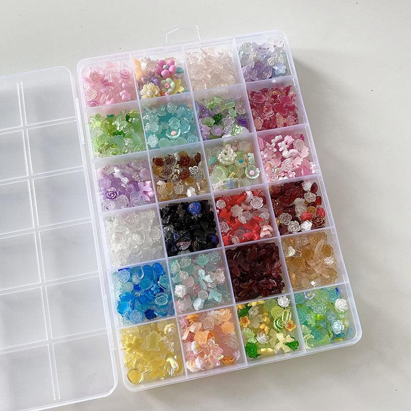 Flower Butterfly Nail Art Charms Kit - Nail Art Supplies