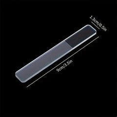 4 Pcs Nano Glass Nail File Crystal Nail Polish Rubbing Strip Tool
