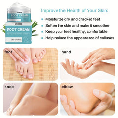 Tea Tree Foot Cream, Deeply Moisturizing & Nourishing, Softens Heels