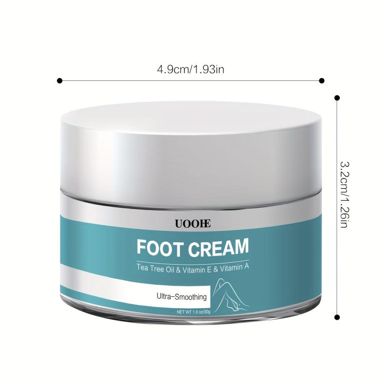 Tea Tree Foot Cream, Deeply Moisturizing & Nourishing, Softens Heels