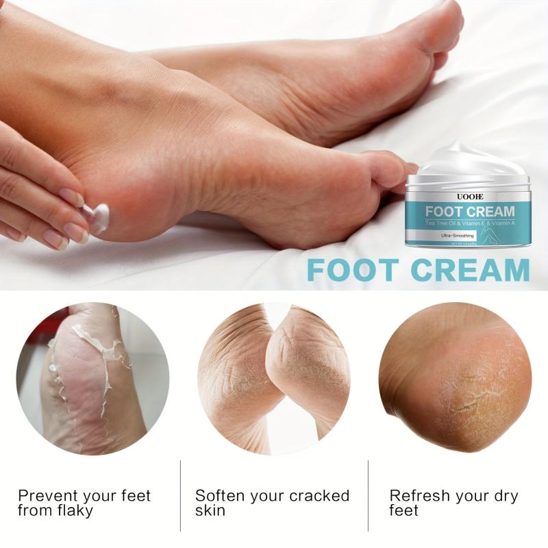Tea Tree Foot Cream, Deeply Moisturizing & Nourishing, Softens Heels