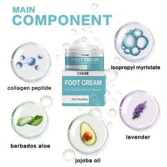 Tea Tree Foot Cream, Deeply Moisturizing & Nourishing, Softens Heels