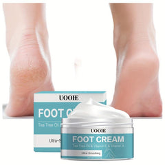 Tea Tree Foot Cream, Deeply Moisturizing & Nourishing, Softens Heels