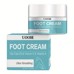 Tea Tree Foot Cream, Deeply Moisturizing & Nourishing, Softens Heels