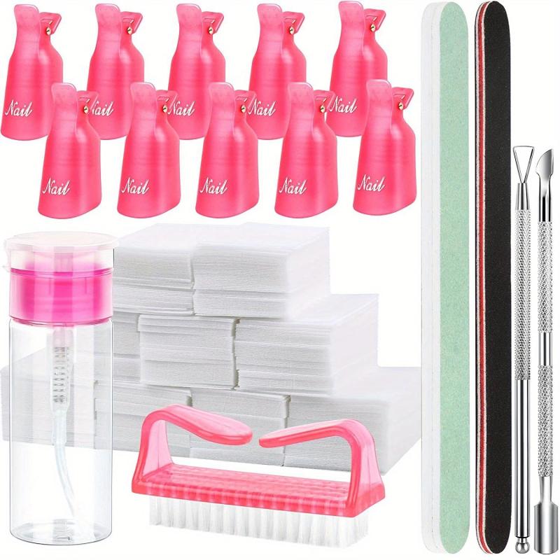 Gel Nail Polish Remover Kit with Clips & Tools