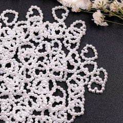 Pearl Hollow Love 3D Nail Stickers & Art Accessories