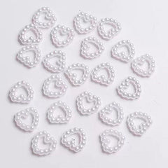 Pearl Hollow Love 3D Nail Stickers & Art Accessories