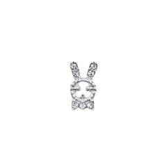 10pcs 3D Rabbit Nail Art Jewelry Alloy Rhinestone Rabbit Shape Nail Charms